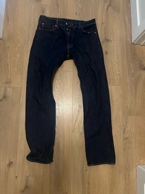 Levi's Men's Navy Straight-Leg Jeans